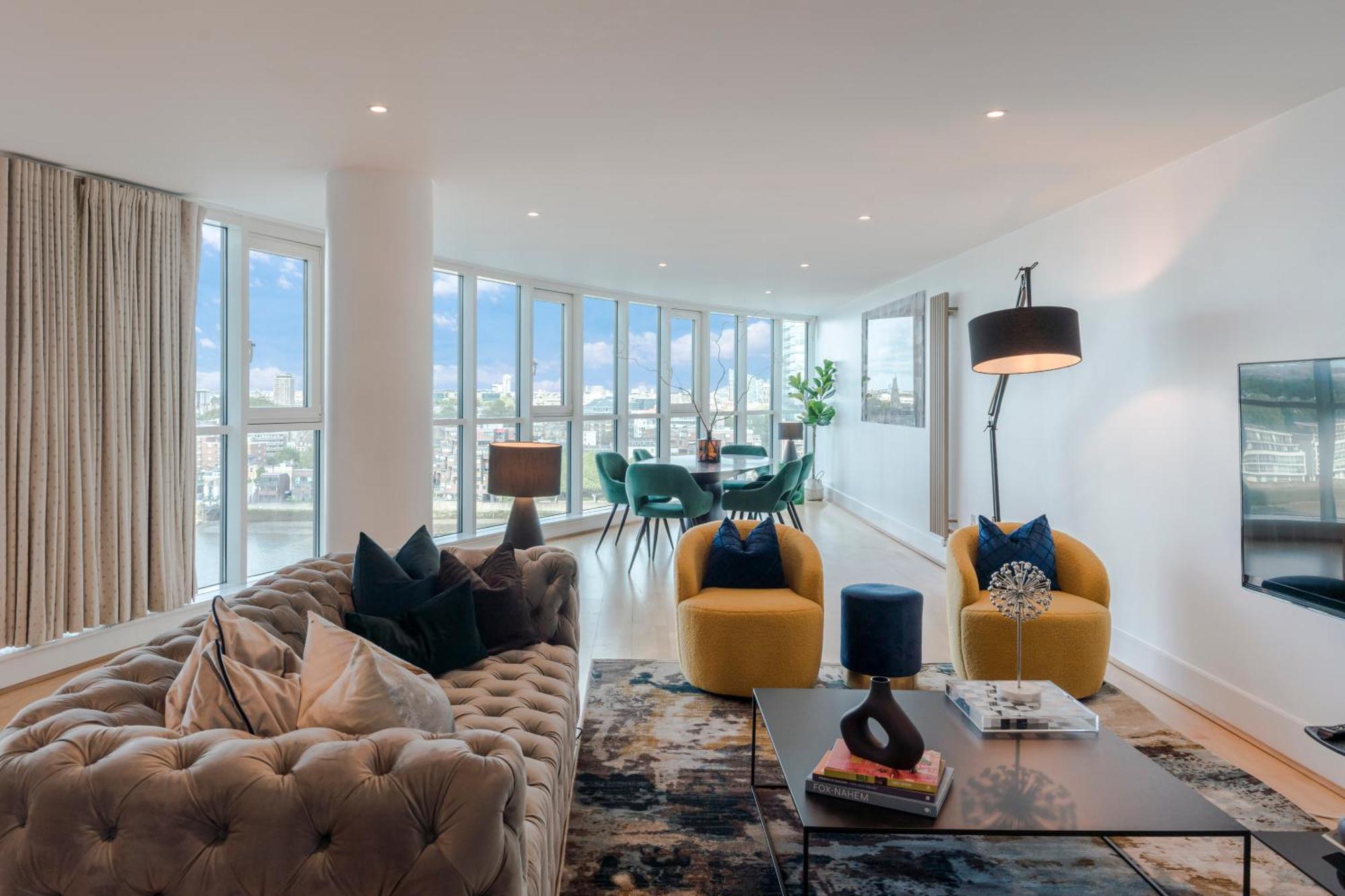 Best Thames View In Town! Large Luxxe Nomad Design Family Home Londýn Pokoj fotografie